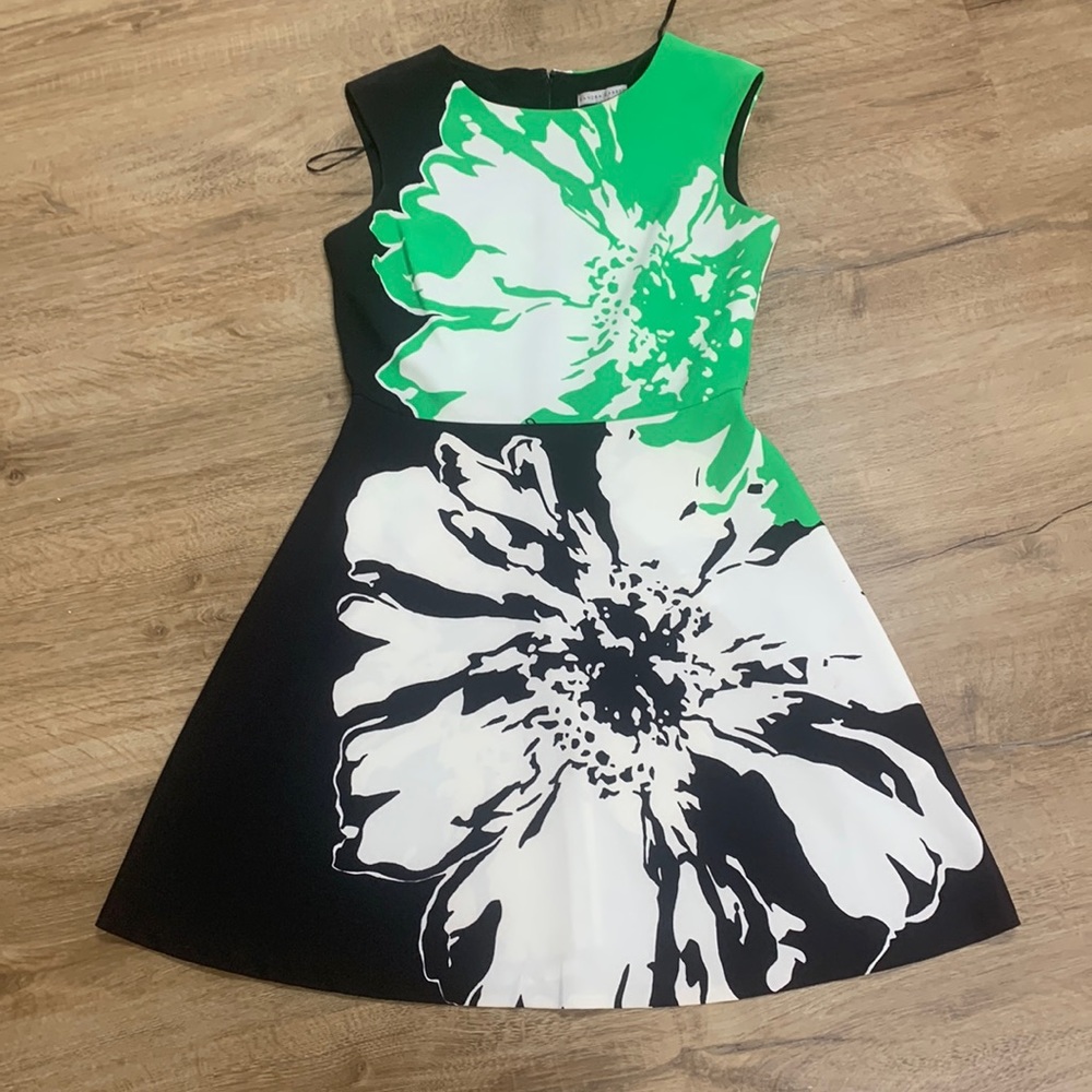Green and Black fun dress